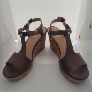Franco Sarto Sandals, 9 1/2, Cognac